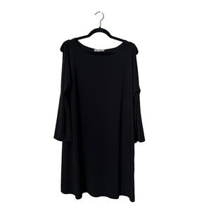 Annalee + Hope Dress XL Black Cold Shoulder Bell Sleeve A-Line Witchy Whimsigoth